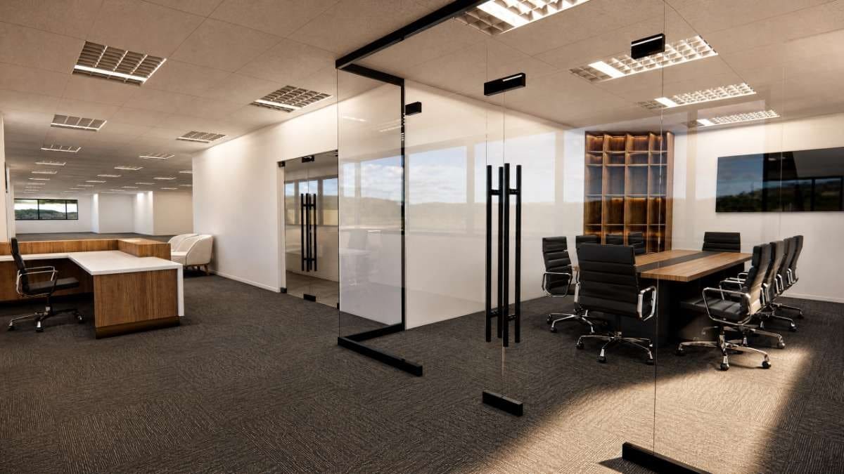 Commercial office interior designed and built by IN Design & Construction
